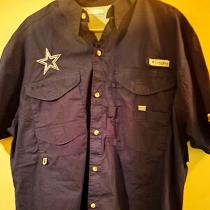 $$COLUMBIA..NEW MENS DALLAS COWBOY SHIRT, BOUGHT AT FANATICS! WORN ONE TIME!!